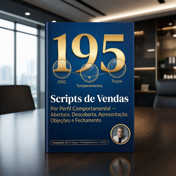 Capa de 195 Scripts de Vendas por Perfil Comportamental